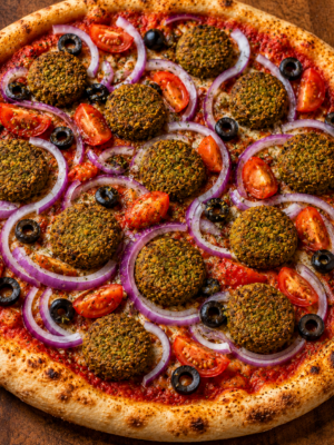 78959efc-d5b6-4306-8bdc-60f9b6537bfd 🌱 VEGAANI FALAFEL PIZZA 🍕